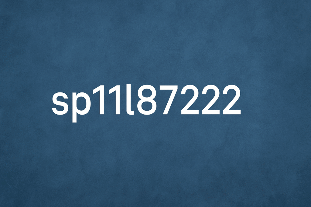 The Complete Guide to sp11l87222: Meaning, Uses, Importance, and Modern Applications