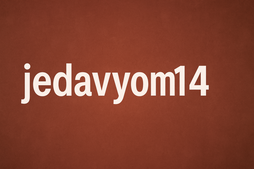 The Rise and Meaning of jedavyom14 in the Digital World