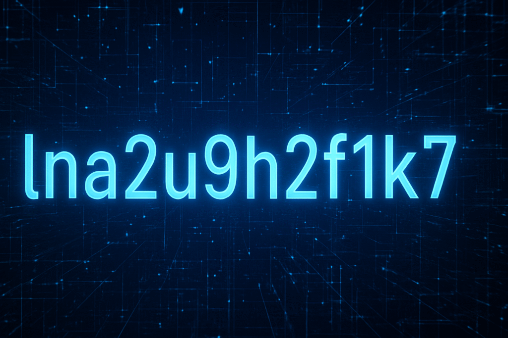 The Digital Mystery and Significance of lna2u9h2f1k7