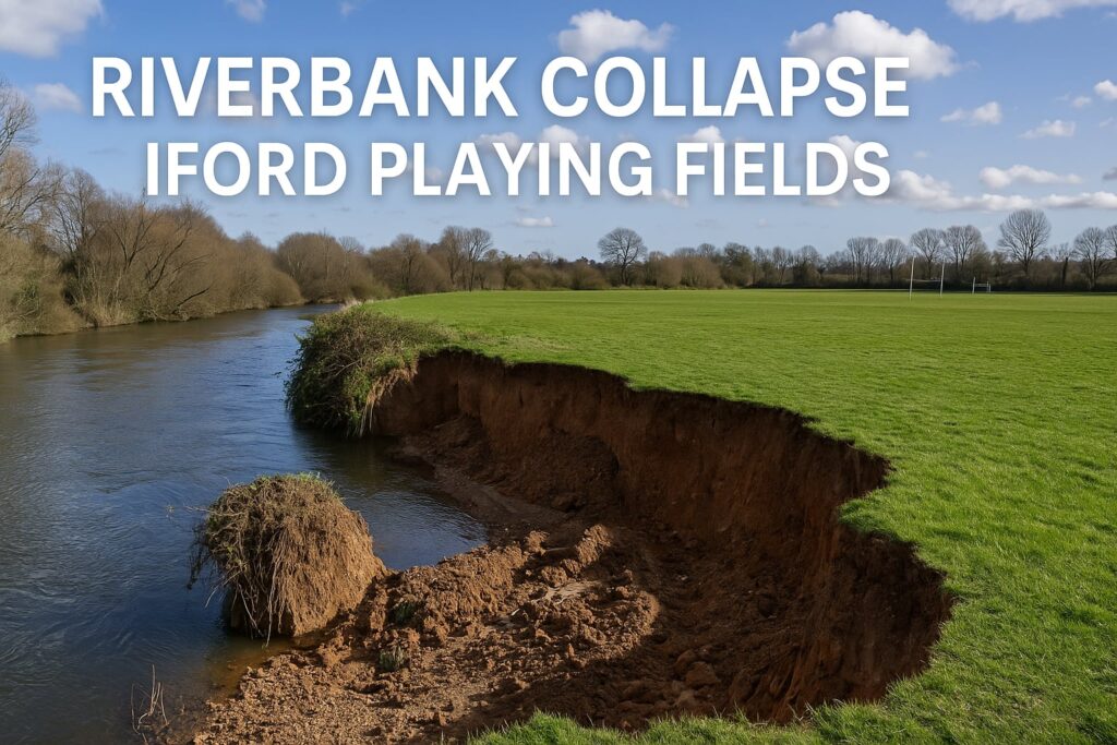 Riverbank Collapse Iford Playing Fields – A Wake-Up Call for Environmental Awareness and Action