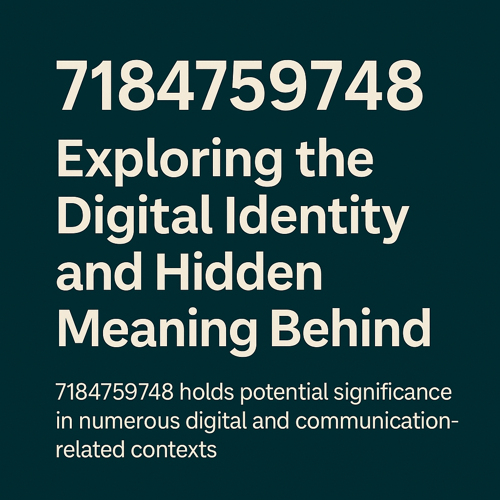 Exploring the Digital Identity and Hidden Meaning Behind 7184759748