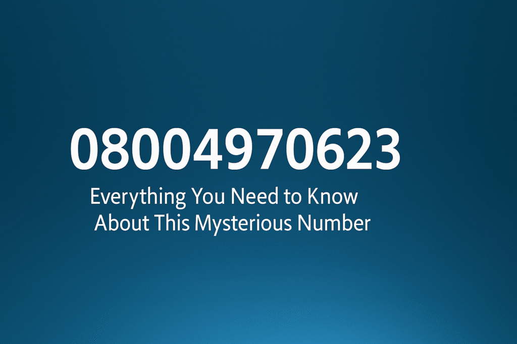08004970623 – Everything You Need to Know About This Mysterious Number