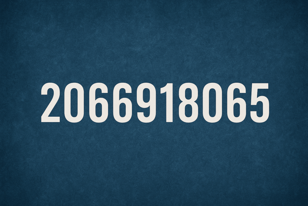 Understanding the Digital Relevance and Hidden Identity of 2066918065
