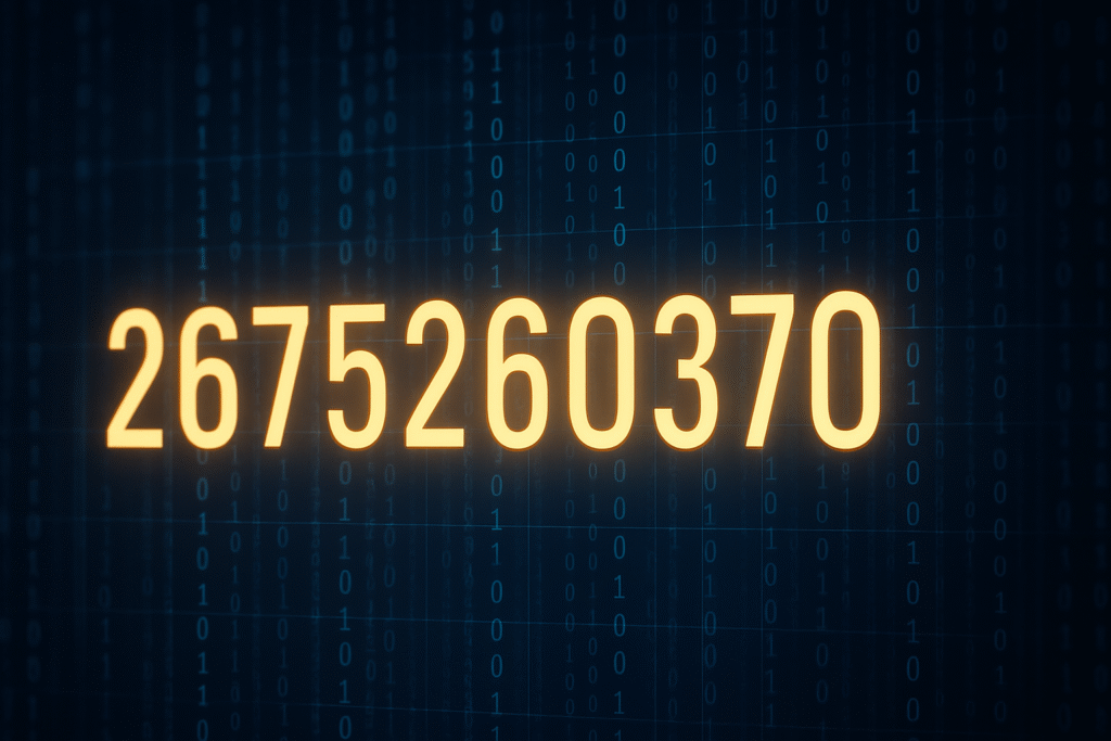 2675260370 – Understanding the Depth and Digital Relevance of a Numeric Identifier
