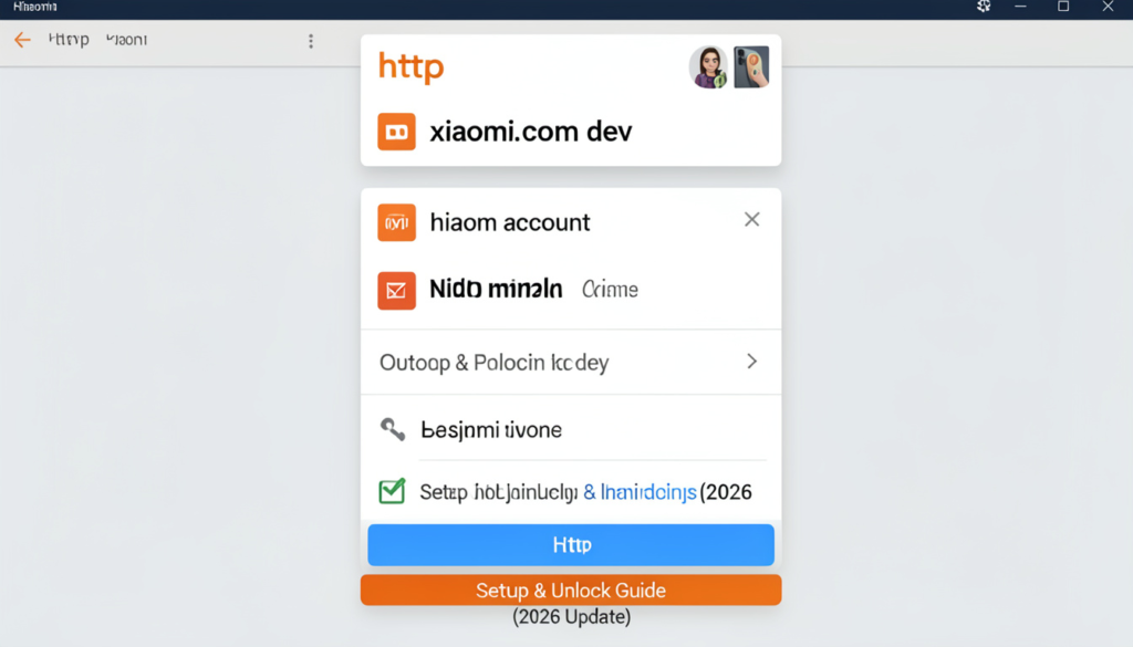 http account xiaomi com dev​