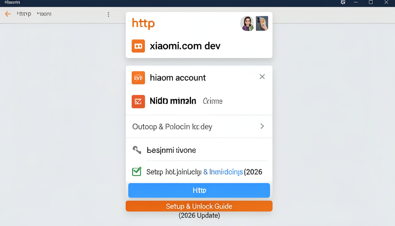 http account xiaomi com dev​